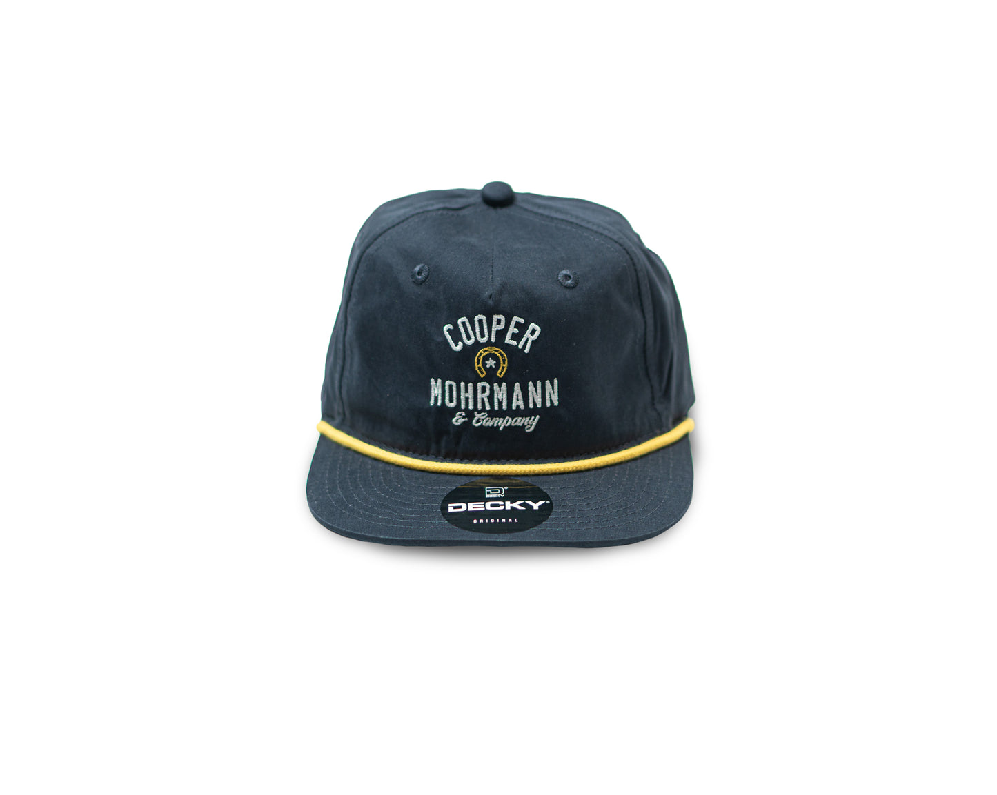 Navy and Gold Rope Hat