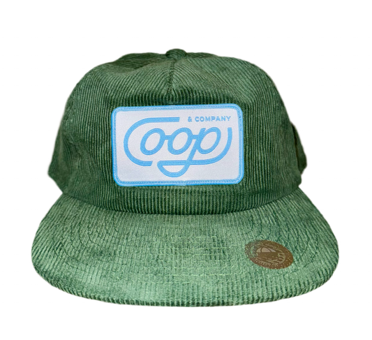 Green Corduroy Coop & Company Hat