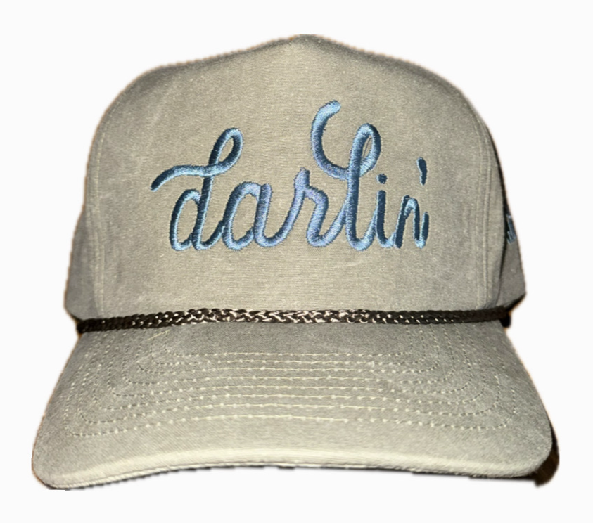 Sand Darlin Hat Steel Blue Stitching