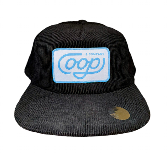 Black Corduroy Coop & Company Hat