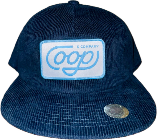 Navy Corduroy Coop & Company Hat